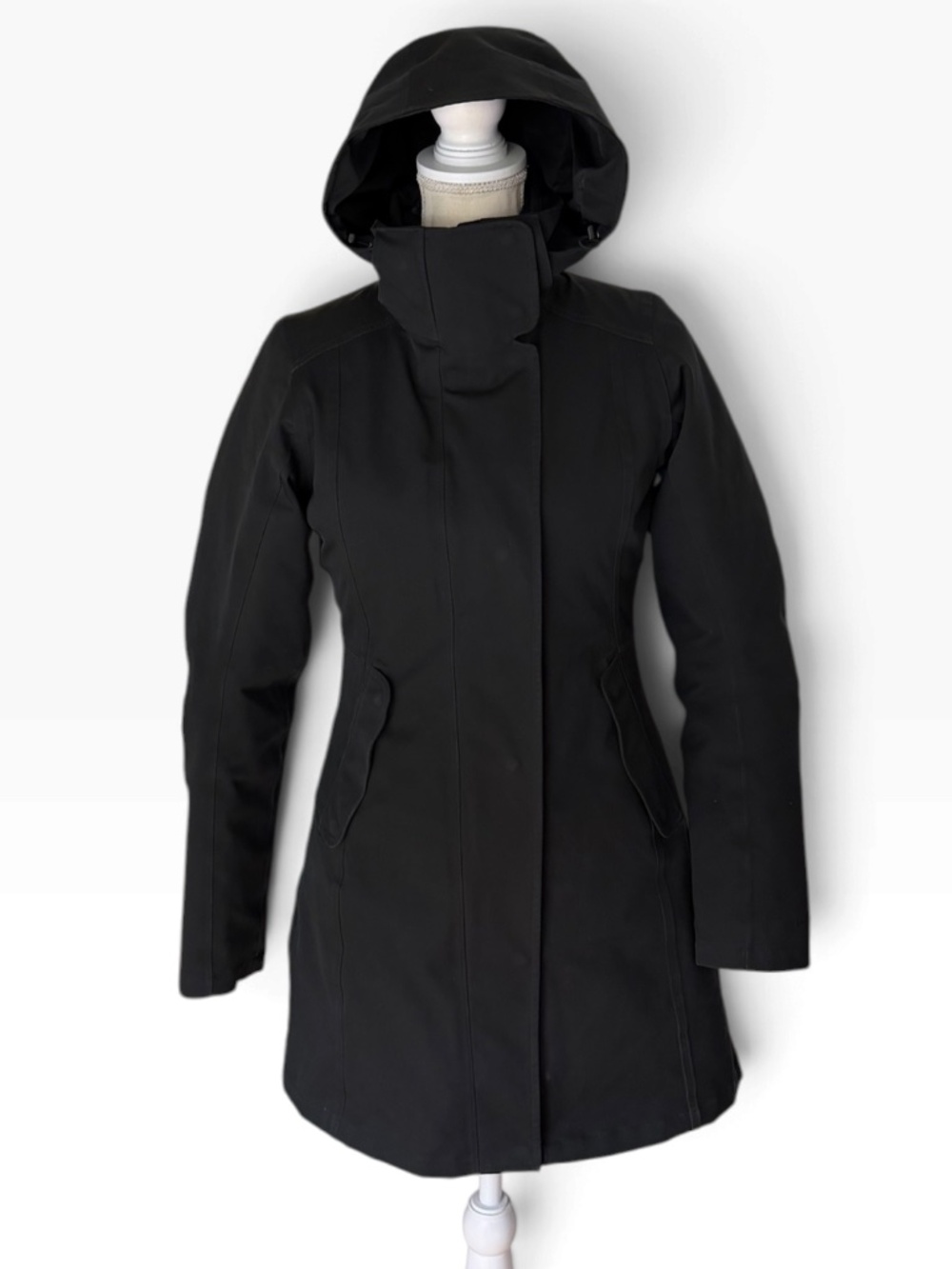 Patagonia Tres 3-in-1 Down Parka Women's XS Black Hooded Winter Coat 28406